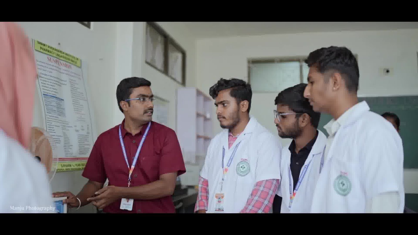 Pharmacy students participating in a classroom activity