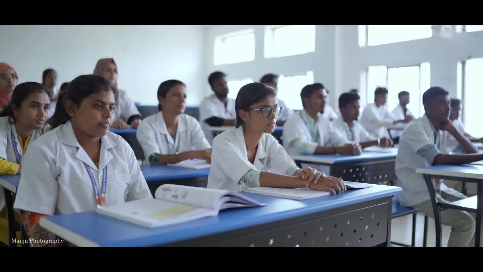 Students engaged in an interactive classroom learning session